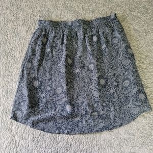Blue floral skirt from Ann Taylor Loft